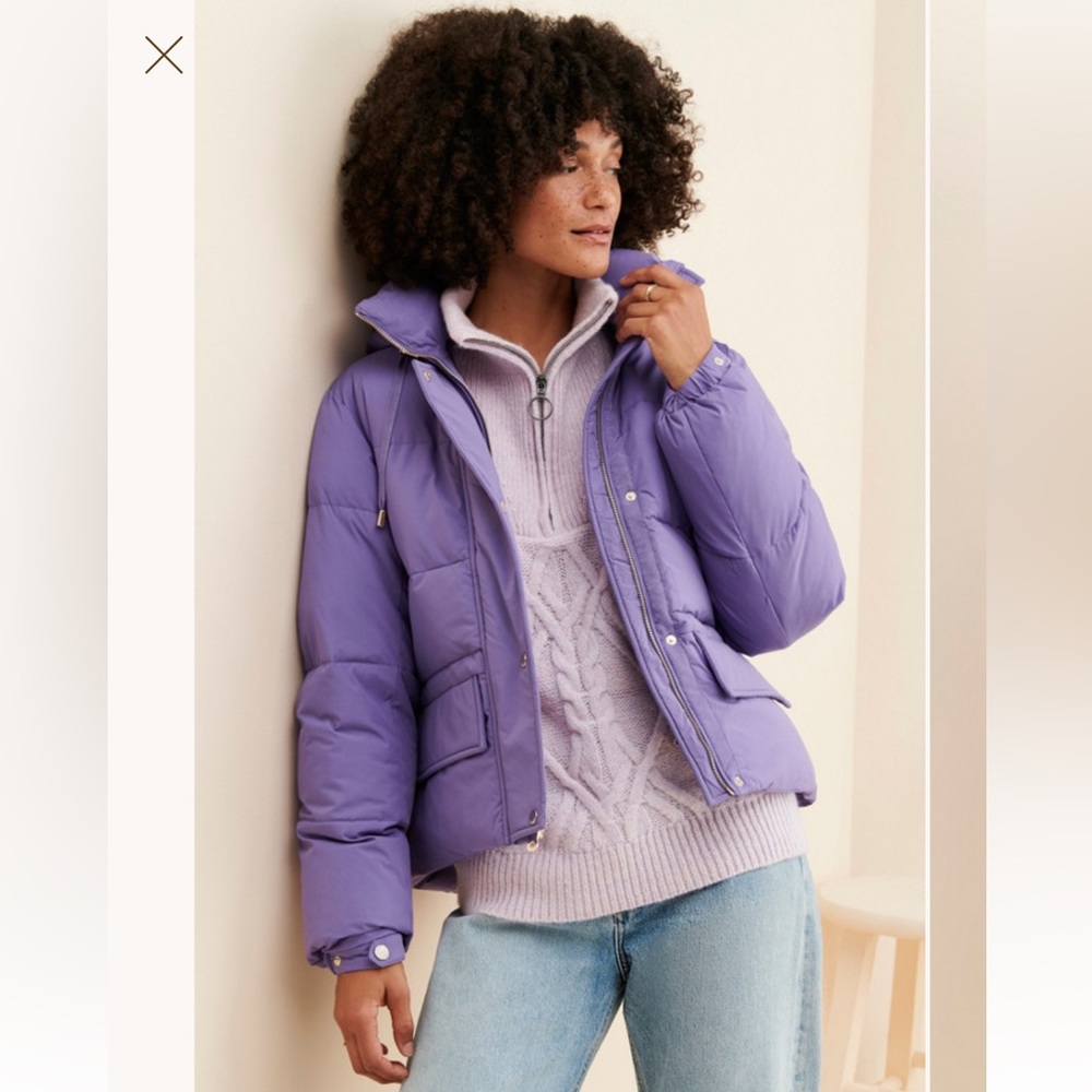 SOLD - Kate Spade Cinched Waist Hooded Puffer Coat